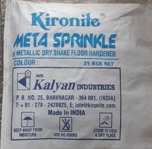 Metallic Dry Shake Floor Hardener - HDPE Bag Packaging, 1.5 to 3 mm Applied Thickness for Green Concrete Applications