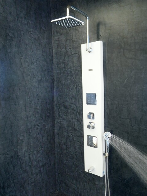 Rectangular Pearl - White Shower Panel