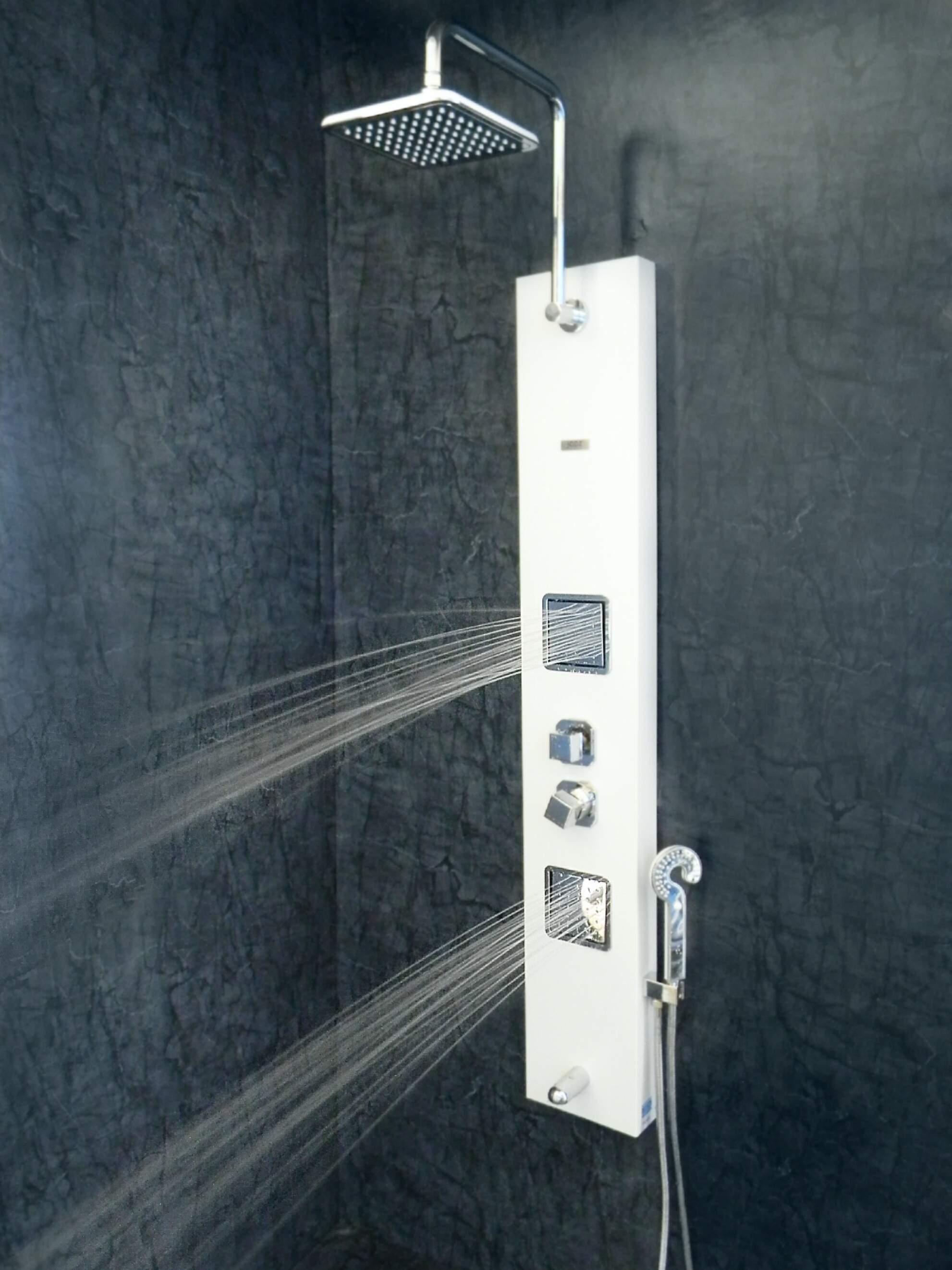 Rectangular Pearl - White Shower Panel
