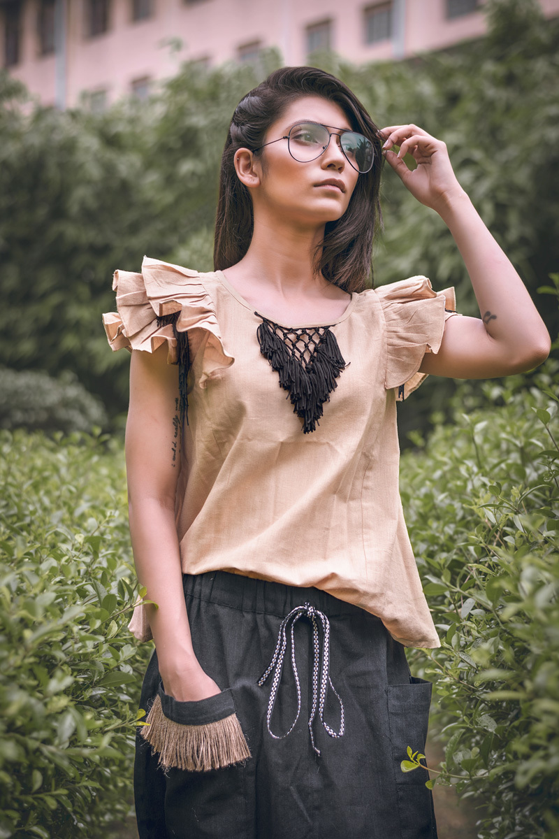 Black Off Shoulder Top