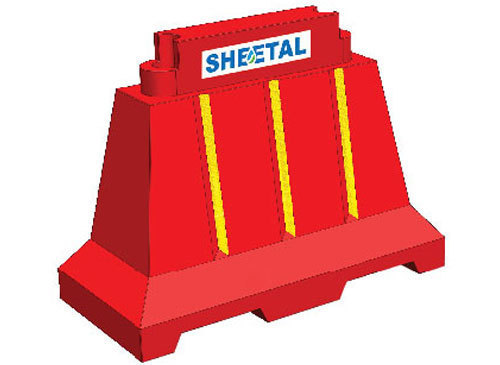 Red S Protection Road Barriers Grid Lock