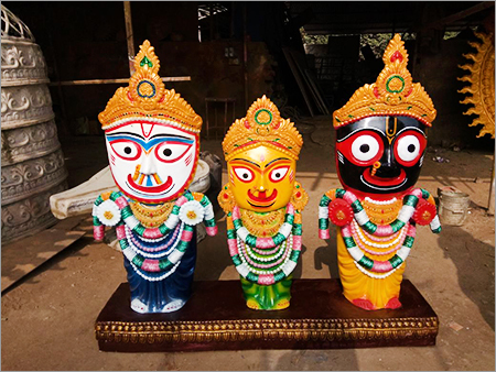 Lord Statue - Hand-Carved Fiber Material, Polished Multicolored Finish | Elegant Home Decor and Wedding Decoration Piece