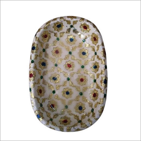 फैंसी मीनाकारी सर्विंग ट्रे