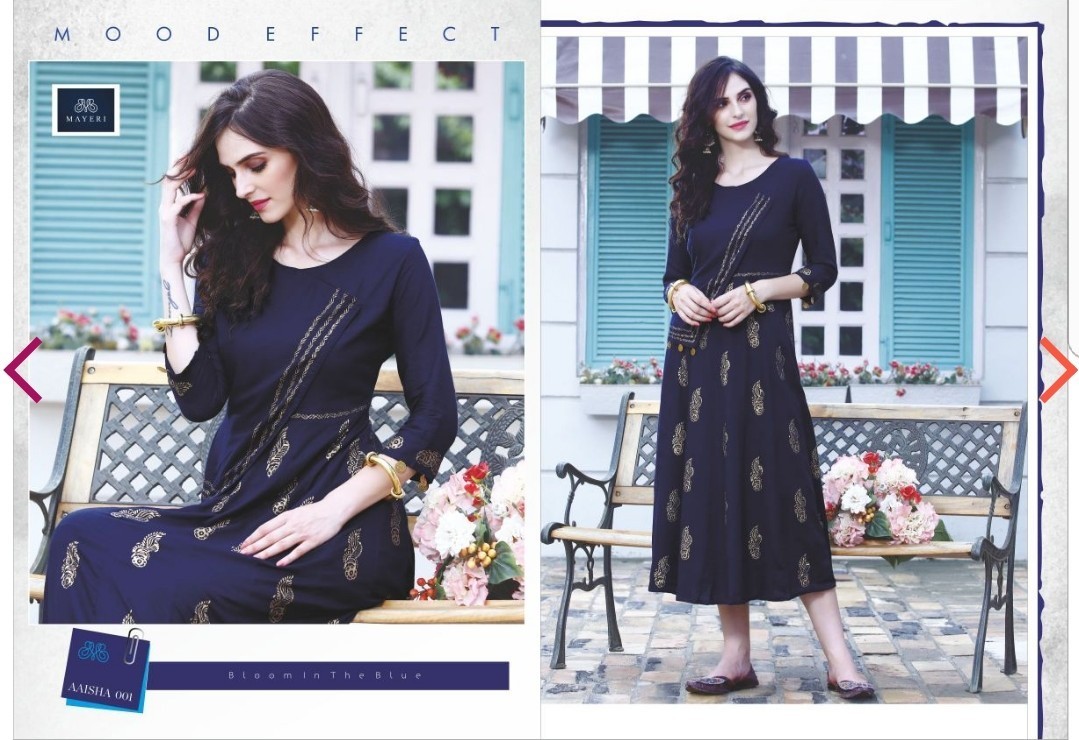 Designer Kurtis - Rayon Fabric, Sizes: M, L, Xl, Xxl, 14 Kg, 8 Unique Designs | Casual Full Sleeves, Indian Ethnic Style, Plain Pattern