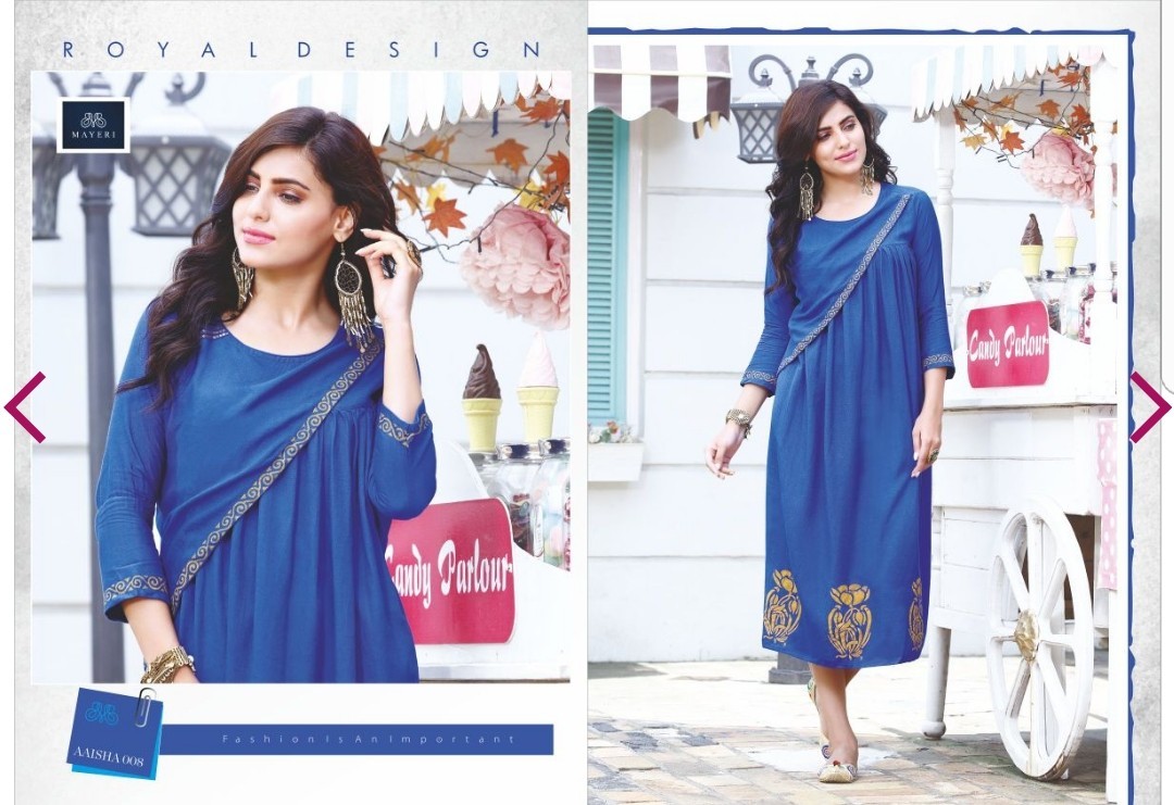 Designer Kurtis - Rayon Fabric, Sizes: M, L, Xl, Xxl, 14 Kg, 8 Unique Designs | Casual Full Sleeves, Indian Ethnic Style, Plain Pattern