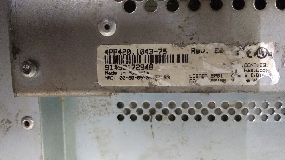 B &R Hmi 4pp420-1043-75