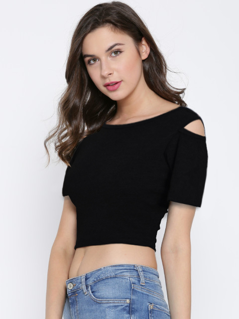 Black Trendy Tops