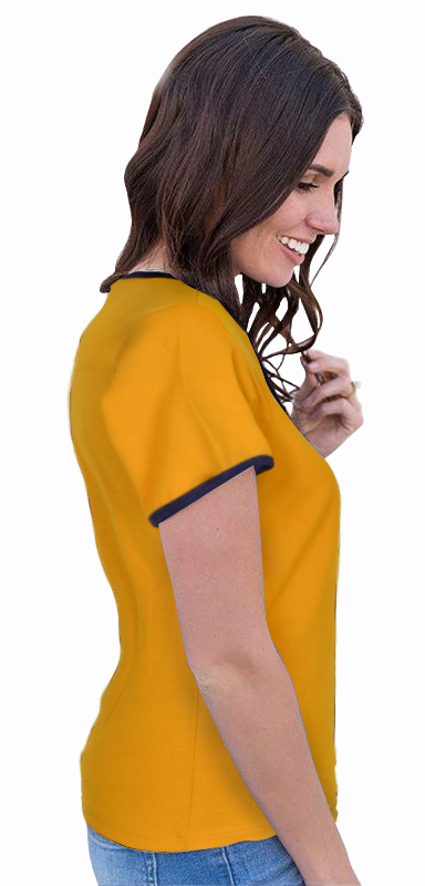 Yellow Plain T Shirt