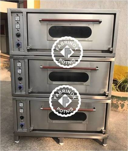 Semi Automatic Ss 3 Deck Pizza Oven