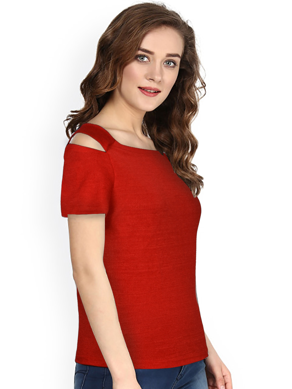 Red Ladies Tops