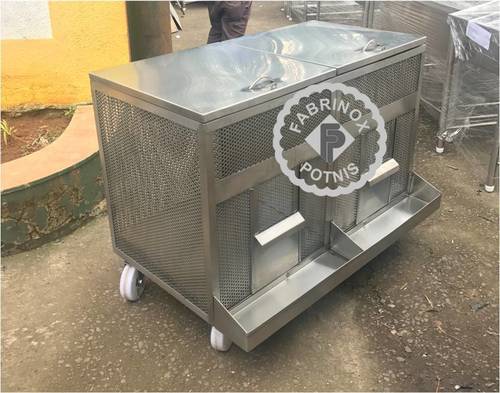 स्टील एसएस प्याज आलू बिन/ट्रॉली