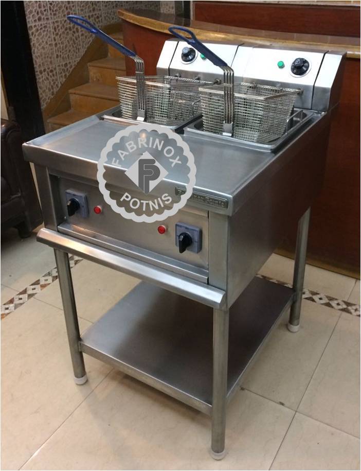 Ss Twin Deep Fat Fryer Free Standing Application: In Hotels And Restaurant