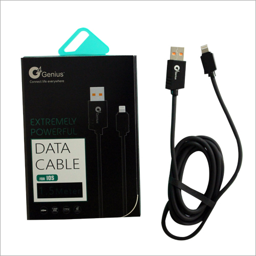 IOS Data Cable - 1.5 Meter Length | Durable Black Design, High-Speed Data Transfer