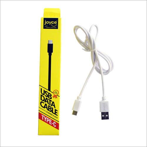 White USB Data Cable - 1.5 Meter Length, Black Color | Durable Design for Fast Data Transfer and Charging