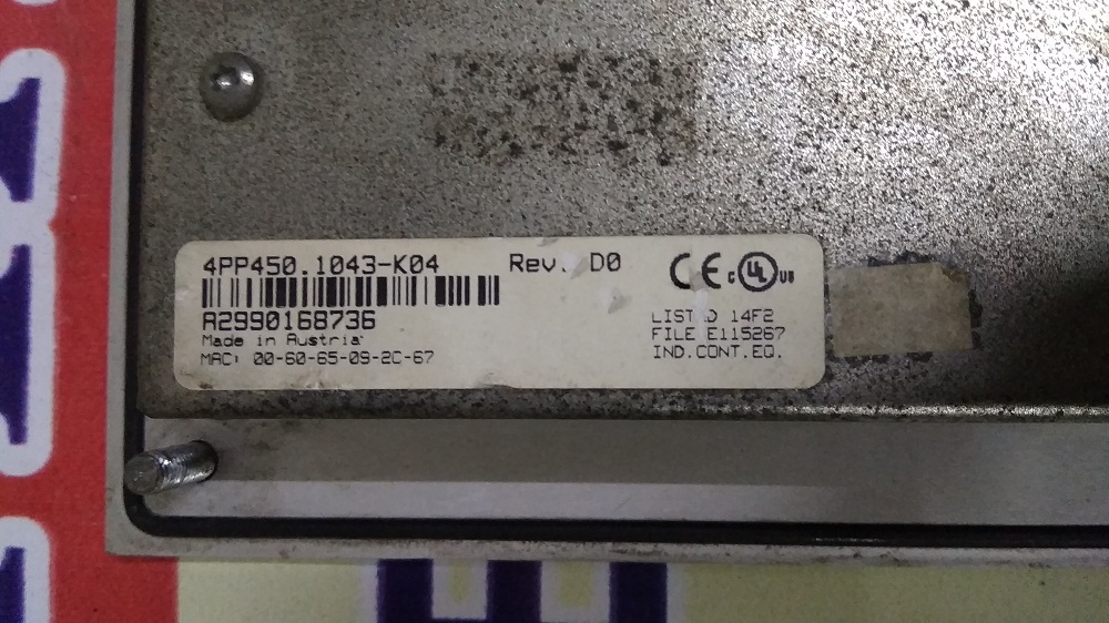 B & R Hmi 4pp450-1043-k04 Hmi