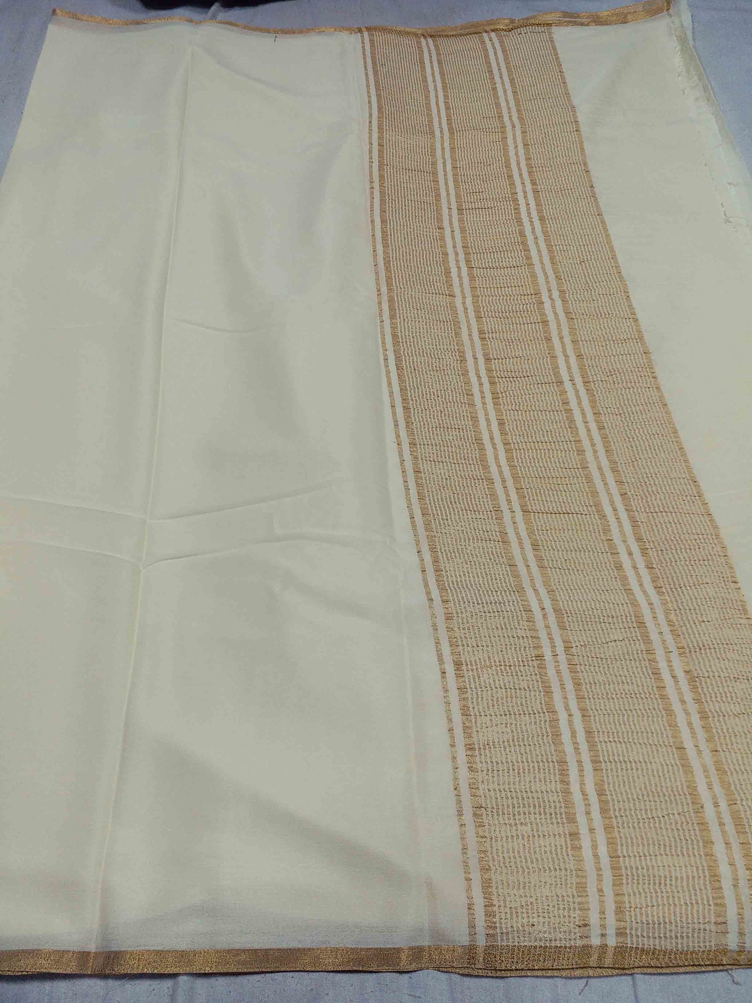 Chiffon Chinnon Kani Border Chitpallu Sarees