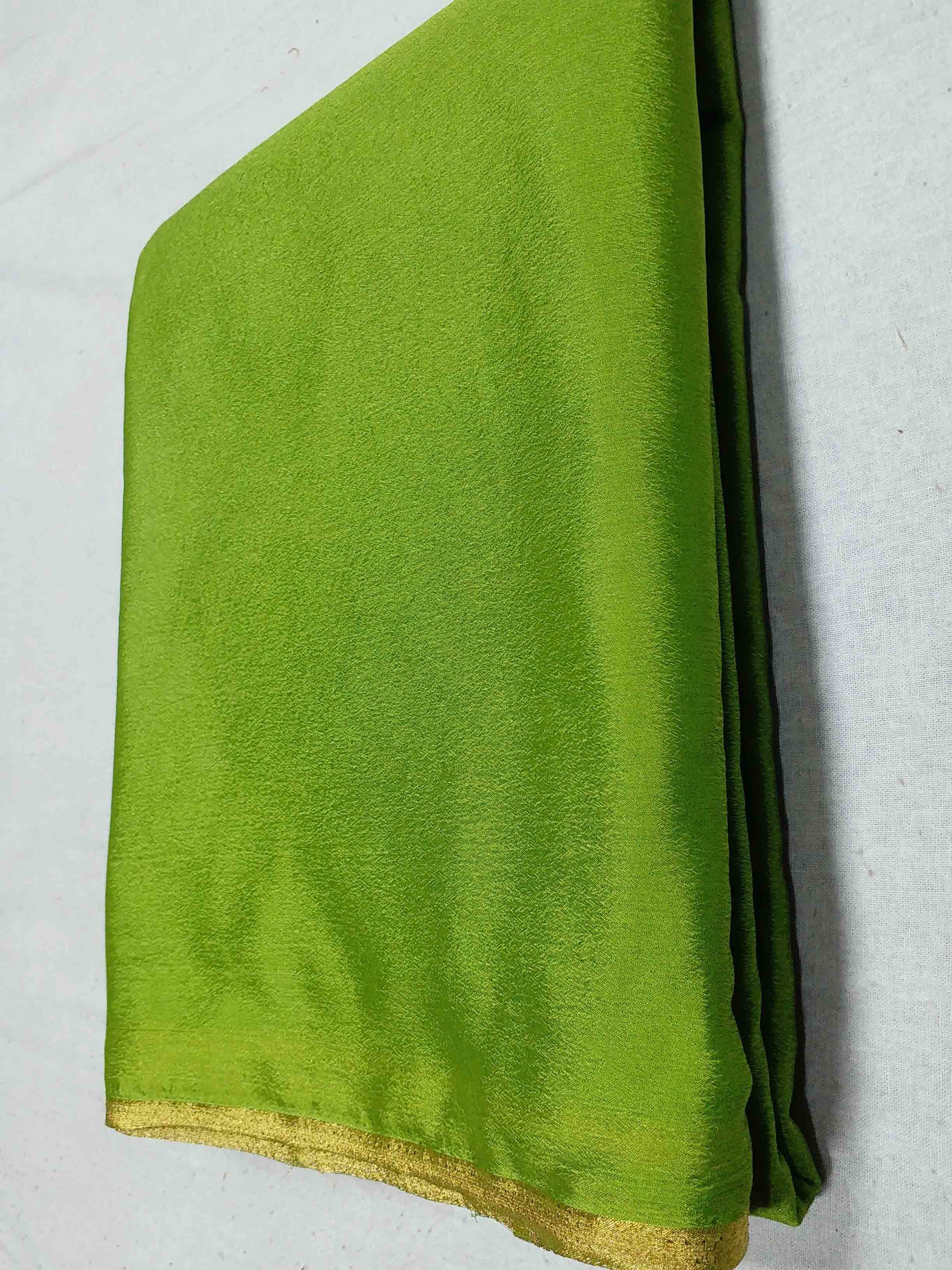 Chiffon Chinnon Kani Border Chitpallu Sarees