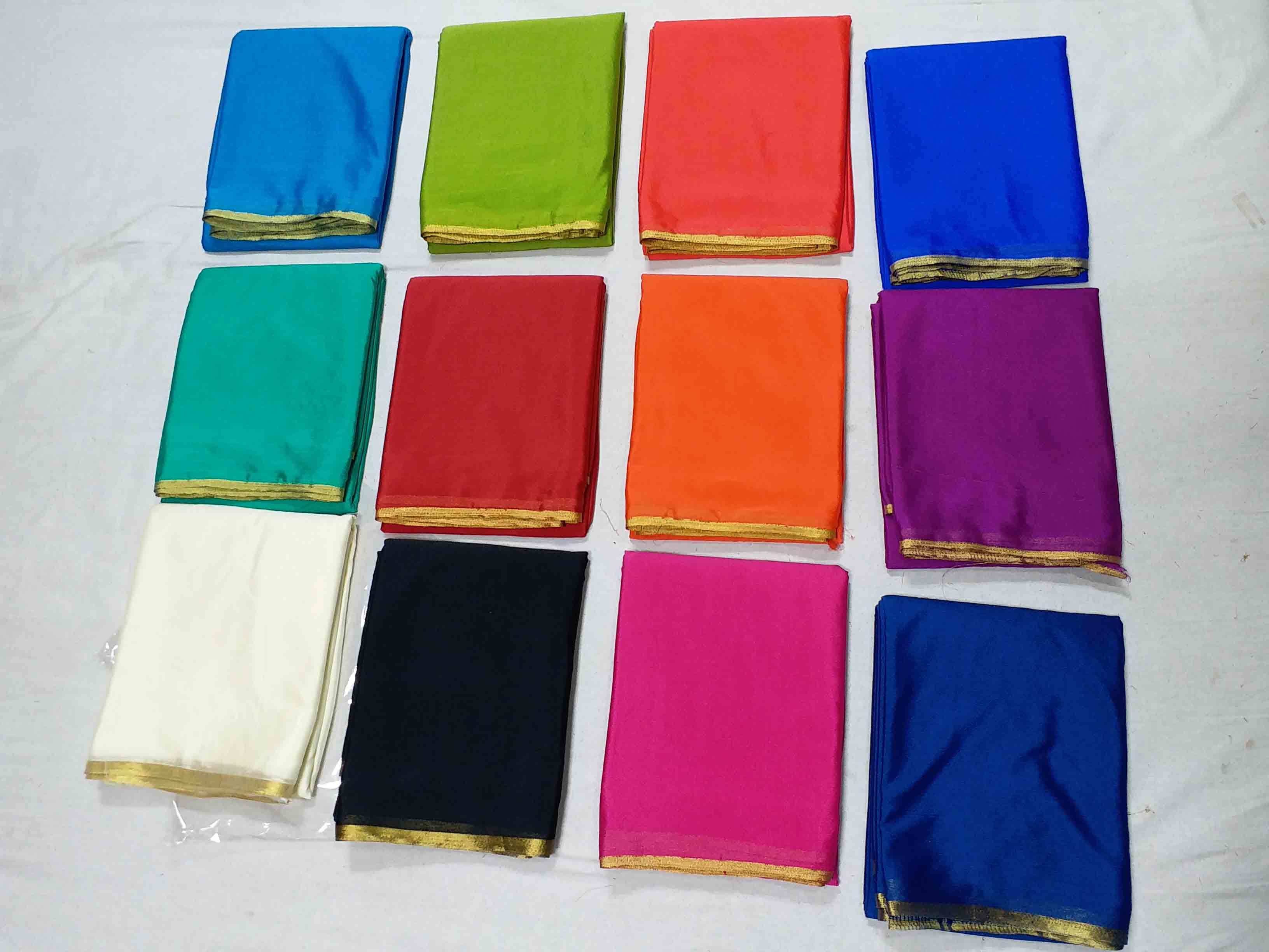 Chiffon Chinnon Kani Border Chitpallu Sarees