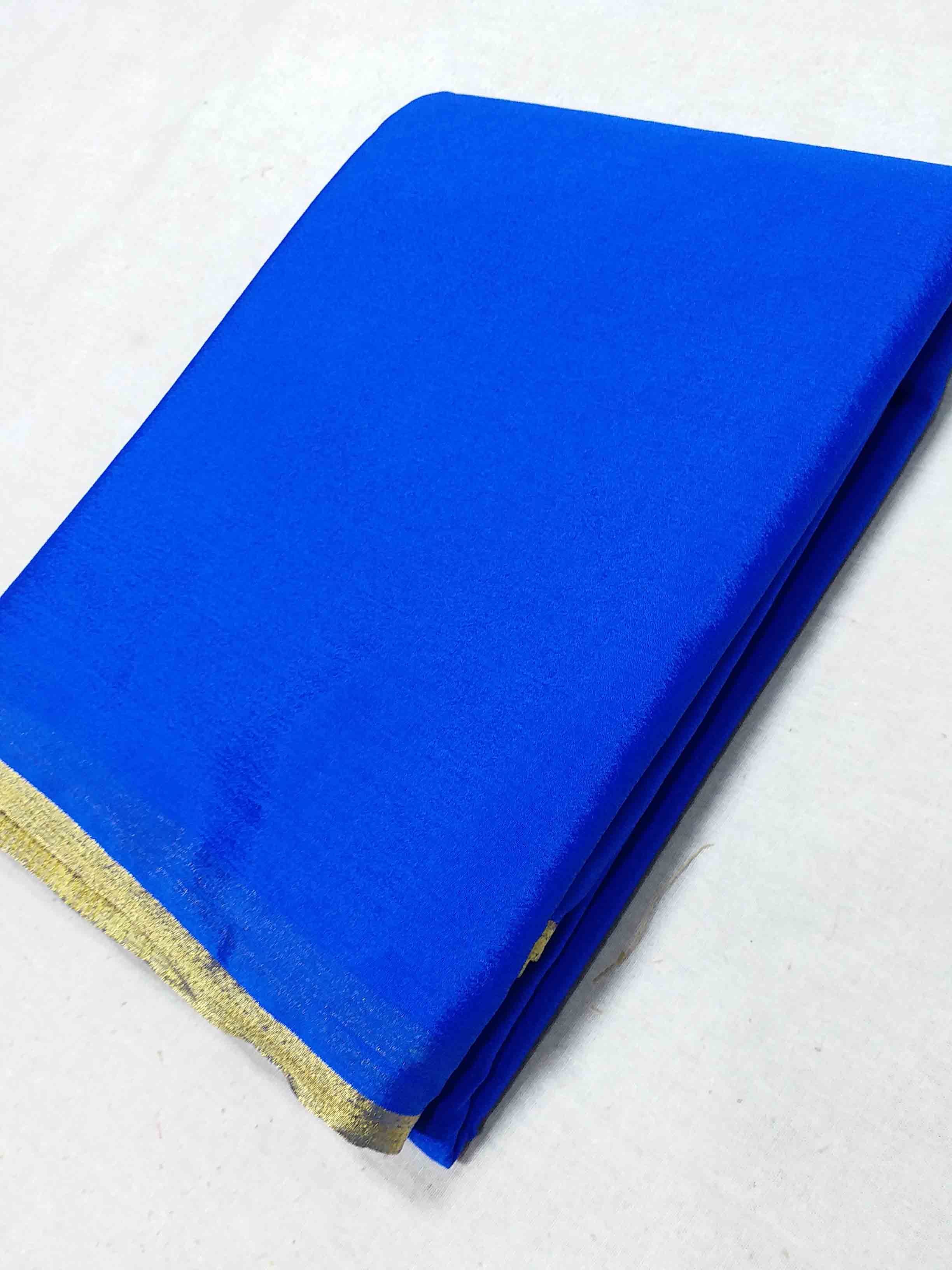 Chiffon Chinnon Kani Border Chitpallu Sarees