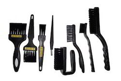Esd Brushes - Pvc Material, Available In 1, 2, 3 Inch Sizes, Black Color, Perfect For Pcb Cleaning