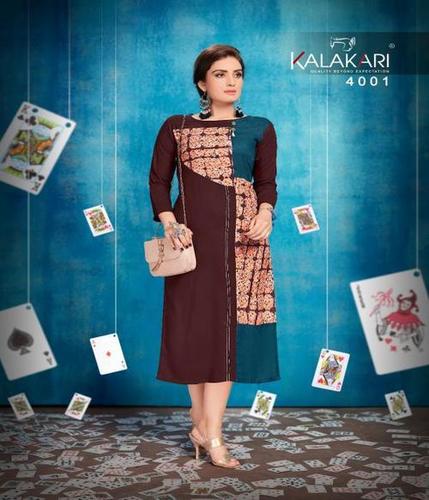 Multi Fancy Embroidered Kurti