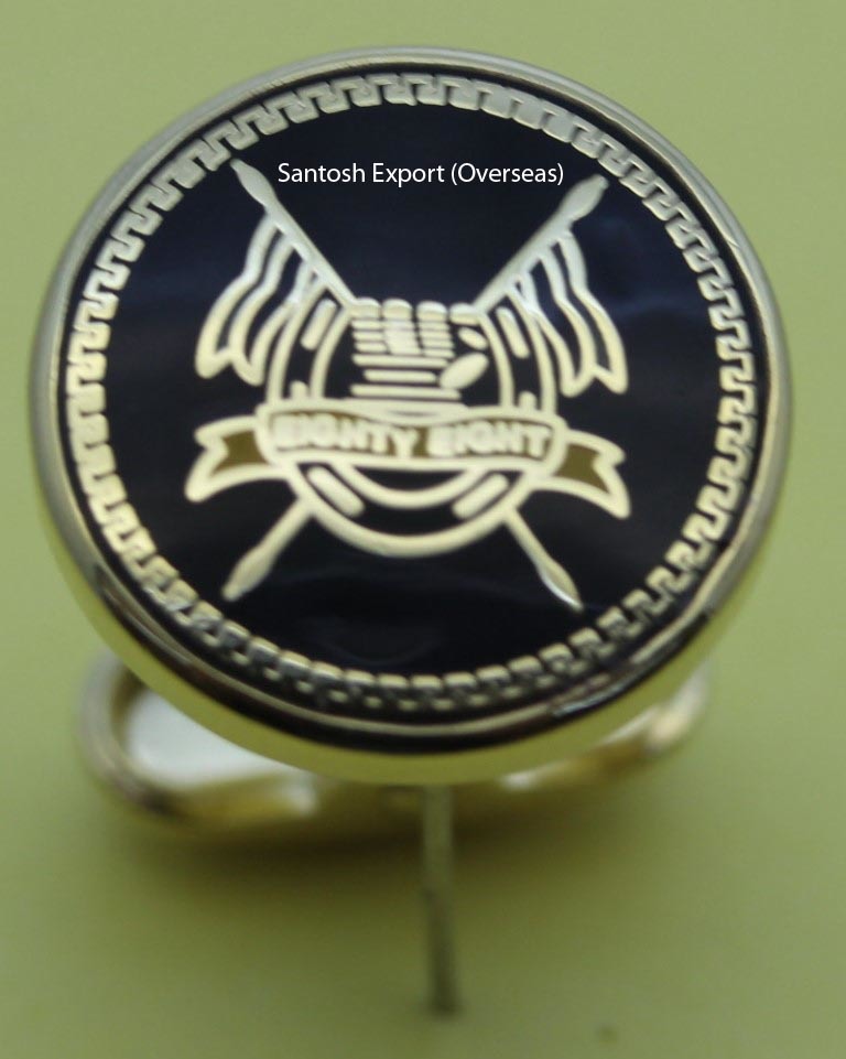 Gold Plated Cufflink - Brass Material, 18mm Size, 3mm Thickness | Custom 2d/3d Designs, Luxury Gold Plating, Ideal Gift For Men
