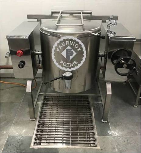 स्टेनलेस स्टील टिल्टिंग बोइलिंग पैन आवेदन: होटल और रेस्तरां में