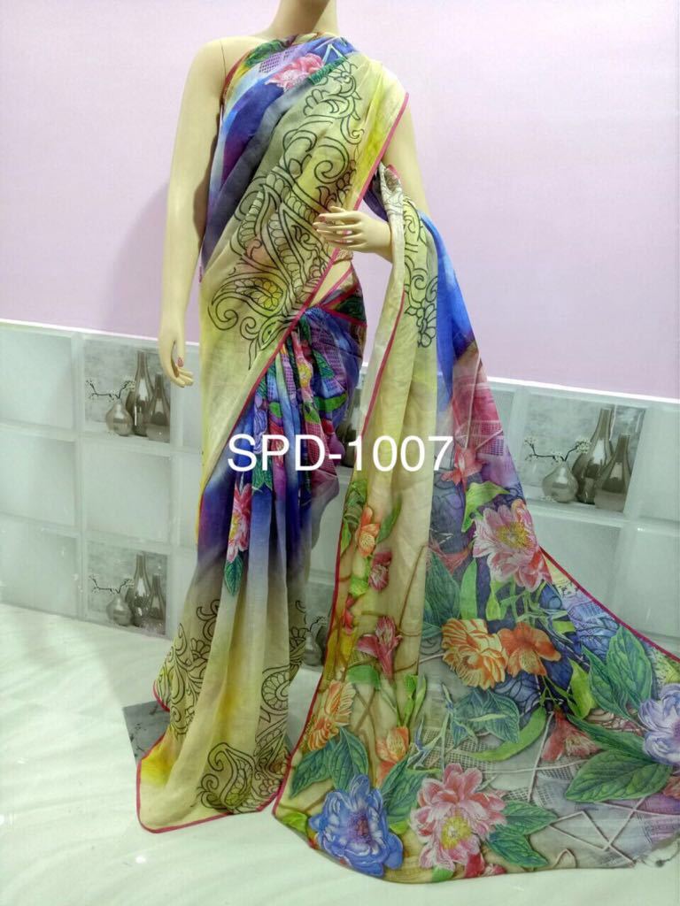 Digital Printed Sarees