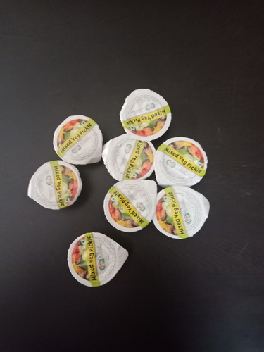 Pickle - Plastic, 2.5 Inches Round Shape | 0.5 oz Mixed Flavor, Individual Packaging, Set of 8