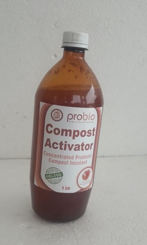Organic Compost Activator - Liquid, 1 Liter | Brown, Enriches Soil with Beneficial Microorganisms, Prevents Greenhouse Gas Emissions and Odor