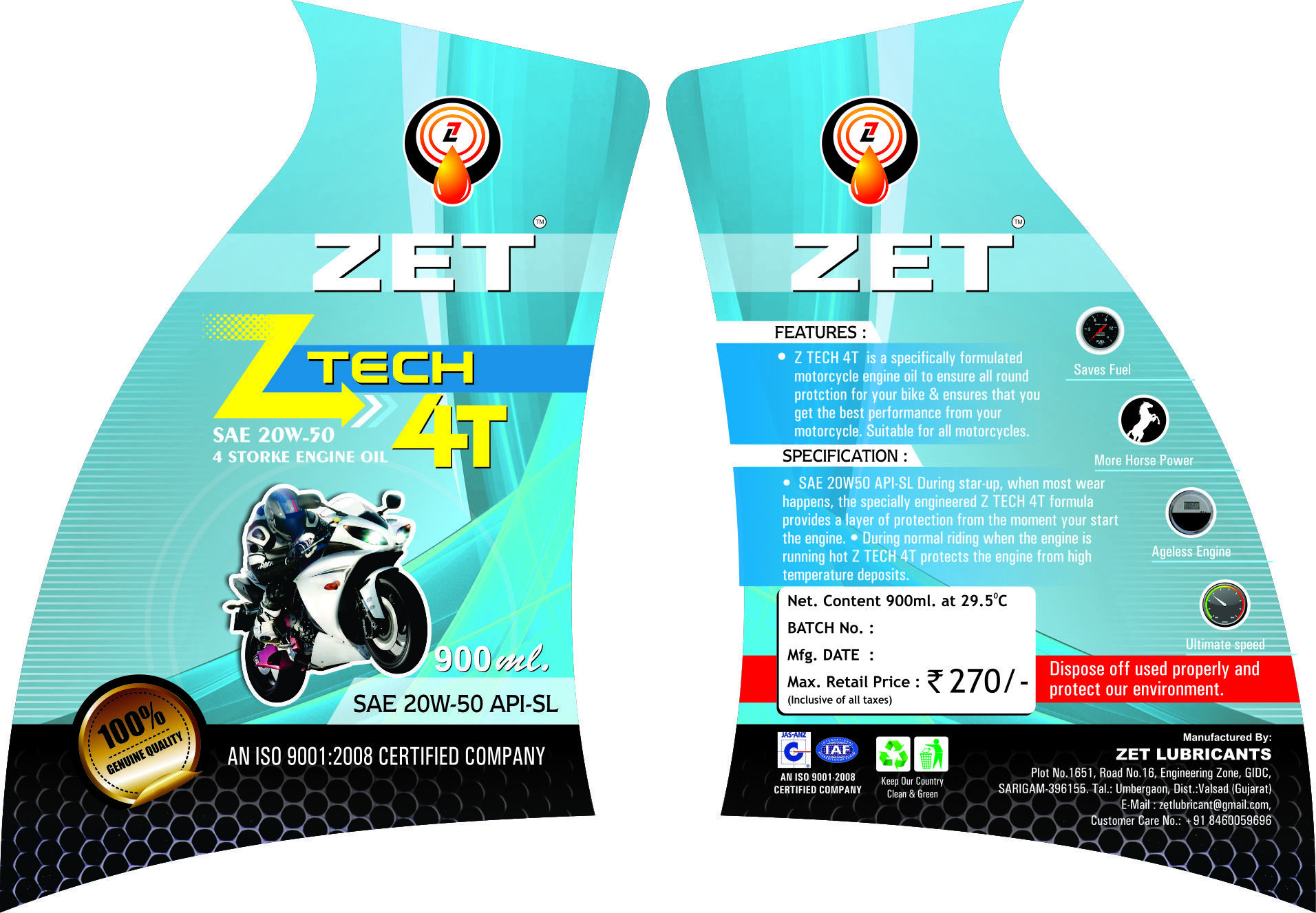 Multi Color Offset Printed Labels