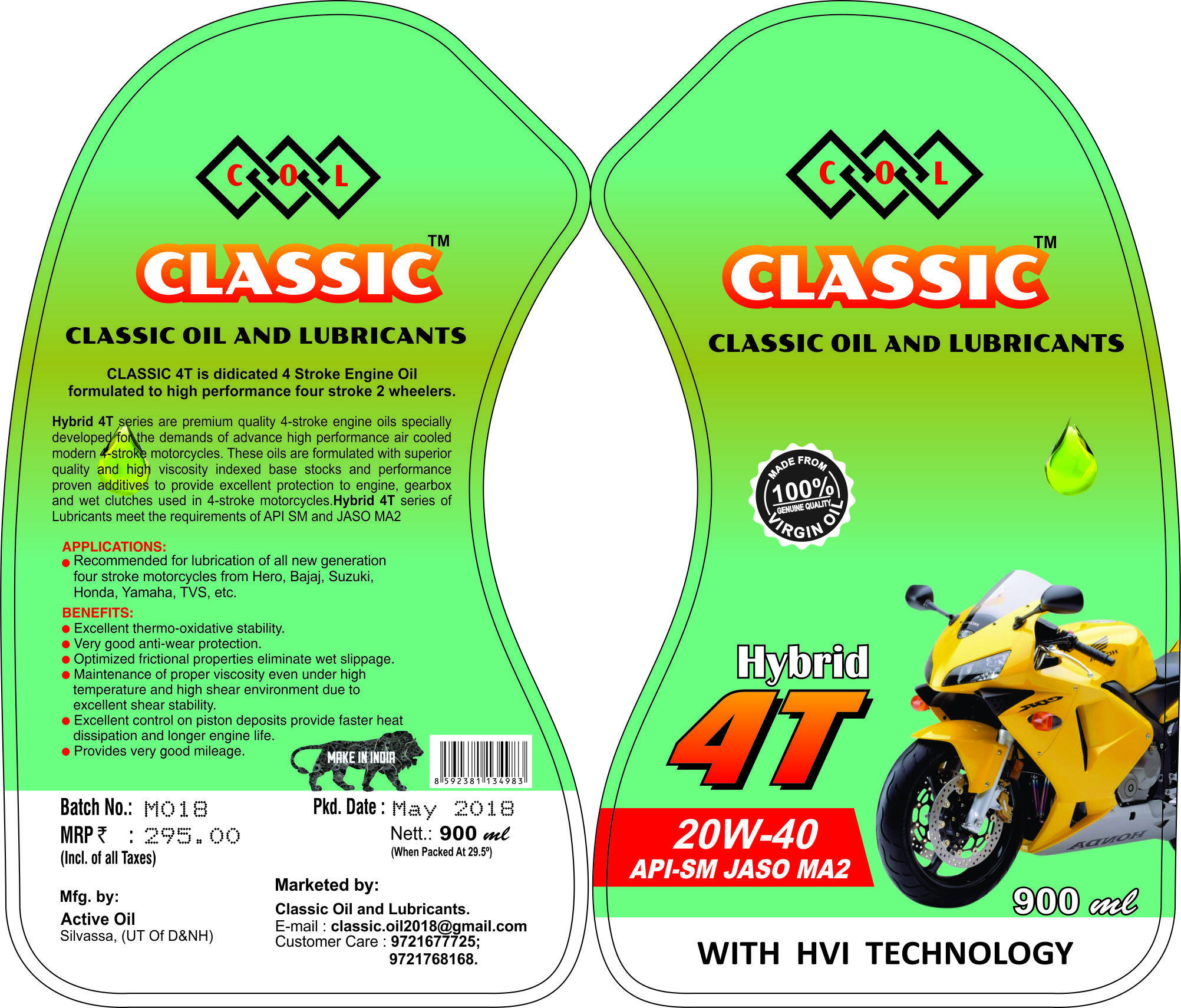 Multi Color Offset Printed Labels