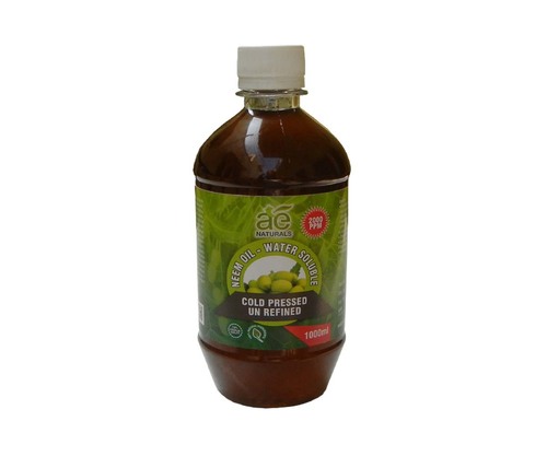 AE NATURALS Pure Cold Pressed Neem Oil 2000ppm Water Soluble 1000ml