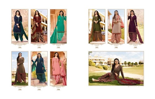 Designer Pure Georgette Embroidered Salwar Suit - Semi Stitched, Multi-Color | Trendy Ethnic Wear for Rainy and Winter Seasons, Full Sleeves Design