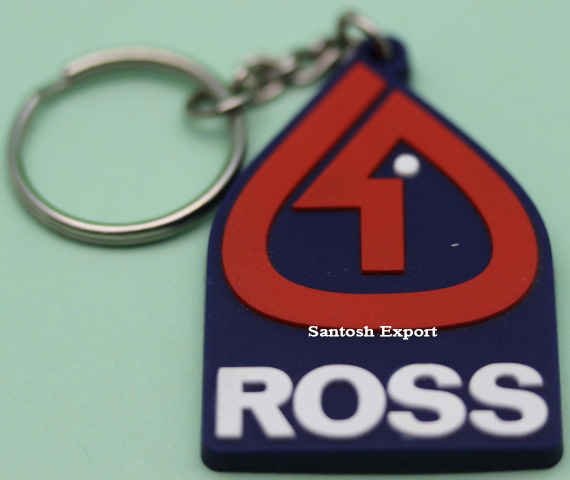 Silicone Key Chain - 60x60 Mm, 2-6 Mm Thickness | Pantone Color, Professional Style, Perfect For Gifts