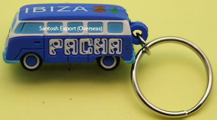 Silicone Key Chain - 60x60 Mm, 2-6 Mm Thickness | Pantone Color, Professional Style, Perfect For Gifts