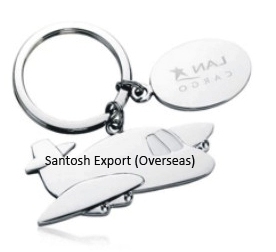 Airplane Keychain - Metal, 6 Mm Thickness, Silver Color | Oem & Odm Services, High Quality 3d Detailing, Laser Printed Airline Logo