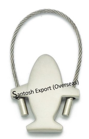 Airplane Keychain - Metal, 6 Mm Thickness, Silver Color | Oem & Odm Services, High Quality 3d Detailing, Laser Printed Airline Logo