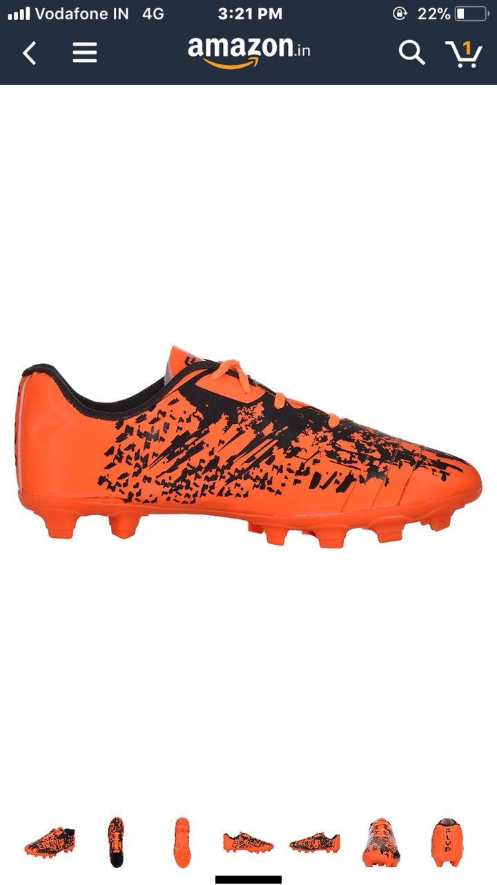 Football Shoes - Pu Upper, Pu Insole, Pu Outsole, Multi Colour, Unisex Sizes 5-10 | Lace Closure For Enhanced Fit And Performance