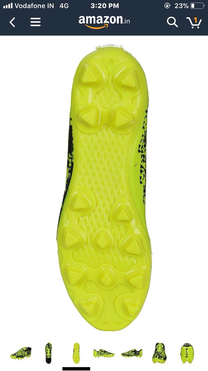 Football Shoes - Pu Upper, Pu Insole, Pu Outsole, Multi Colour, Unisex Sizes 5-10 | Lace Closure For Enhanced Fit And Performance