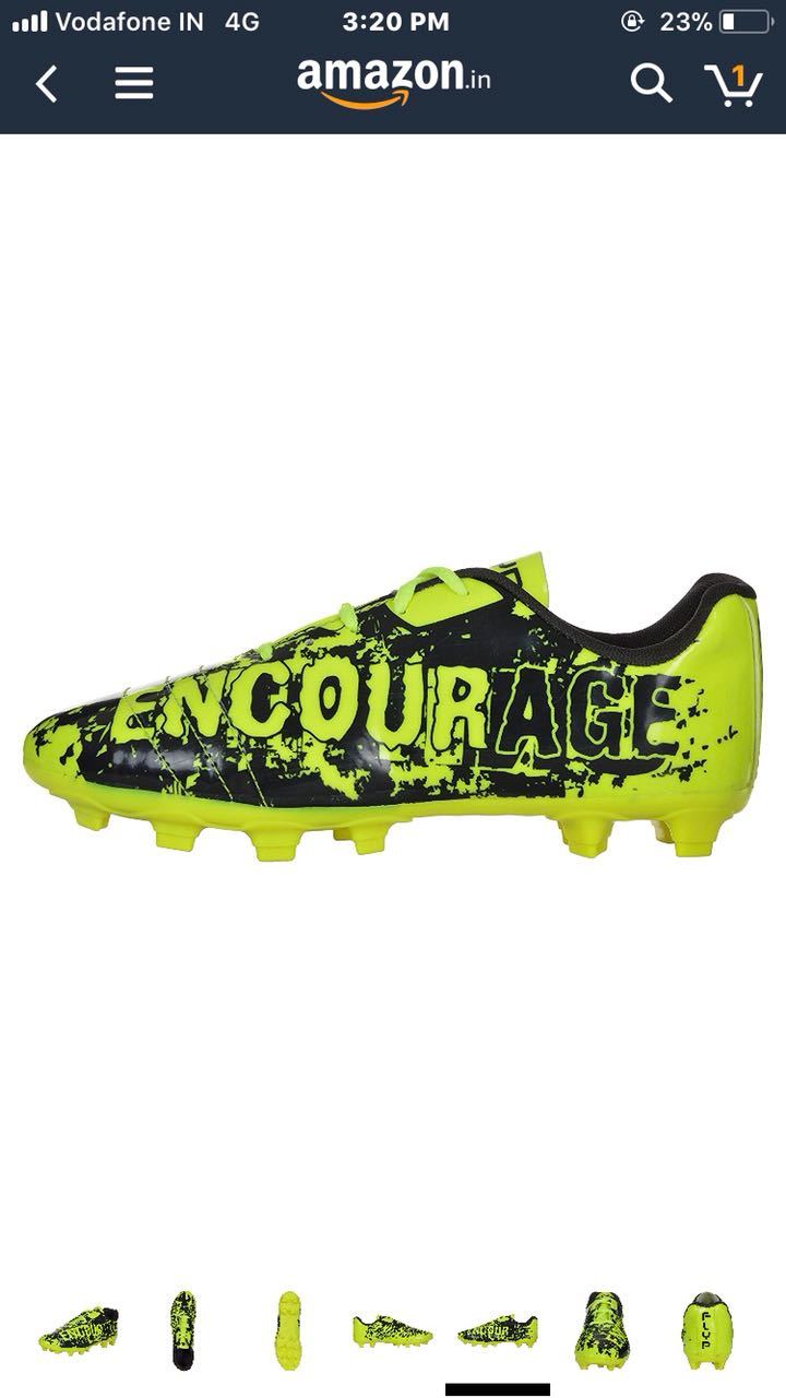 Football Shoes - Pu Upper, Pu Insole, Pu Outsole, Multi Colour, Unisex Sizes 5-10 | Lace Closure For Enhanced Fit And Performance