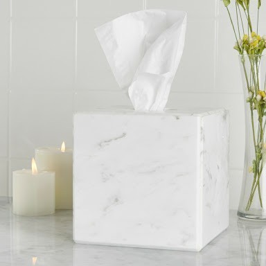 Marble Tissue Holder - Marble Material, Small Size, Multicolor | Indian Regional Style, Elegant Design For Home Dã©cor