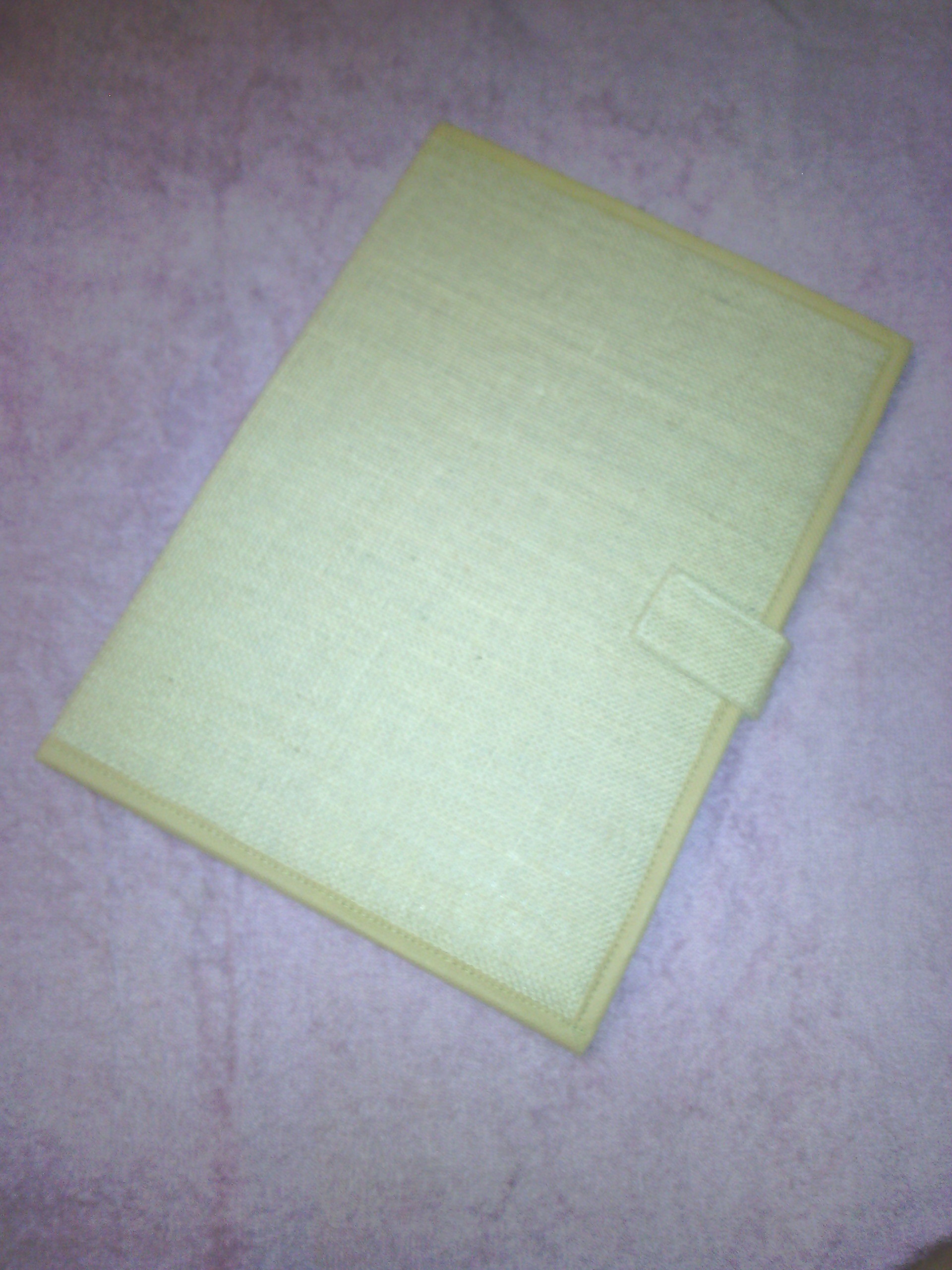 Plain Jute File Design Type: Velcro Lock