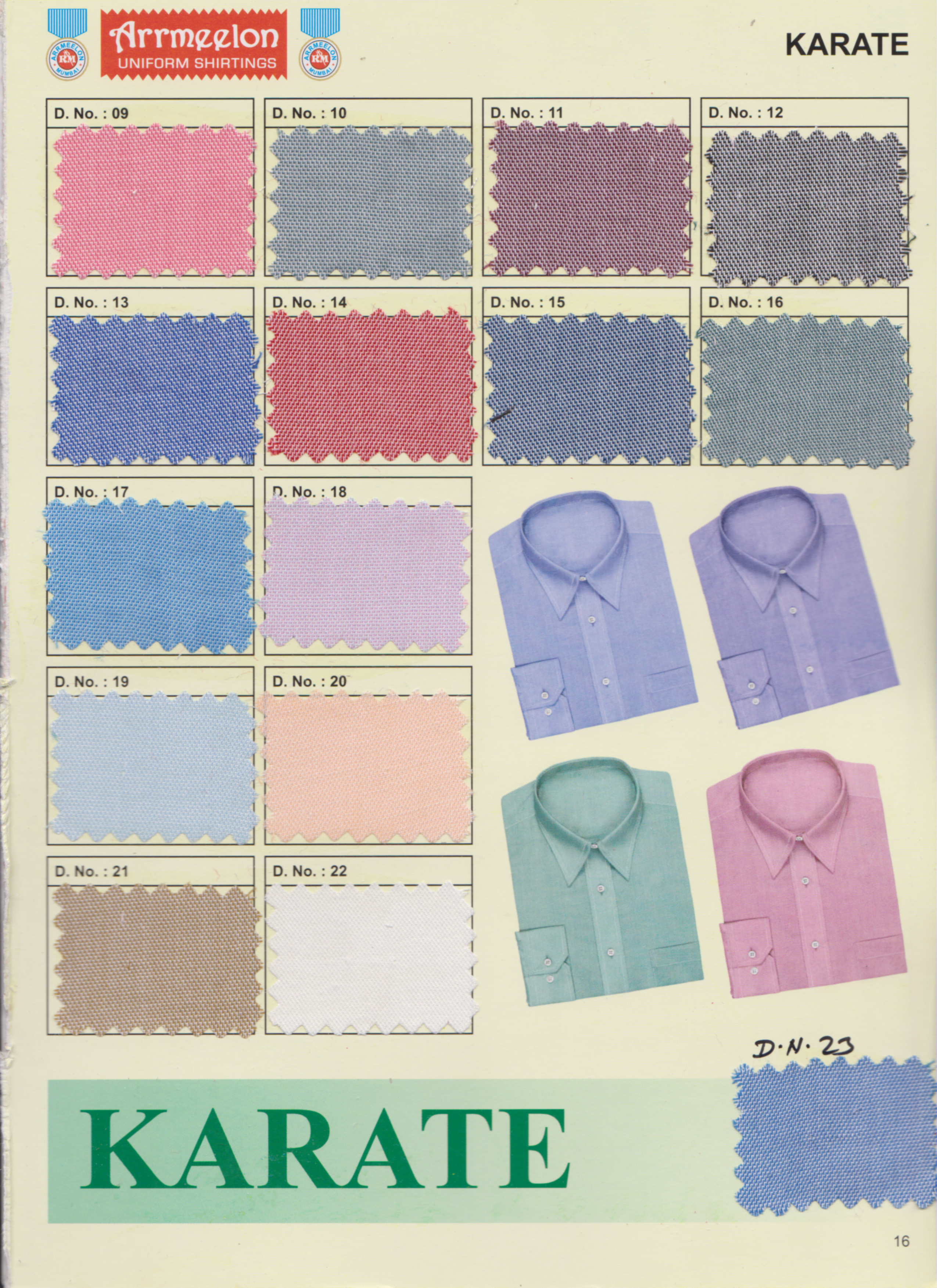 Karate Uniform Fabric - Cotton And Blended Fabrics, Lightweight, Quick Dry, Washable, Multicolour, Plain Texture For Apparel And Crafting