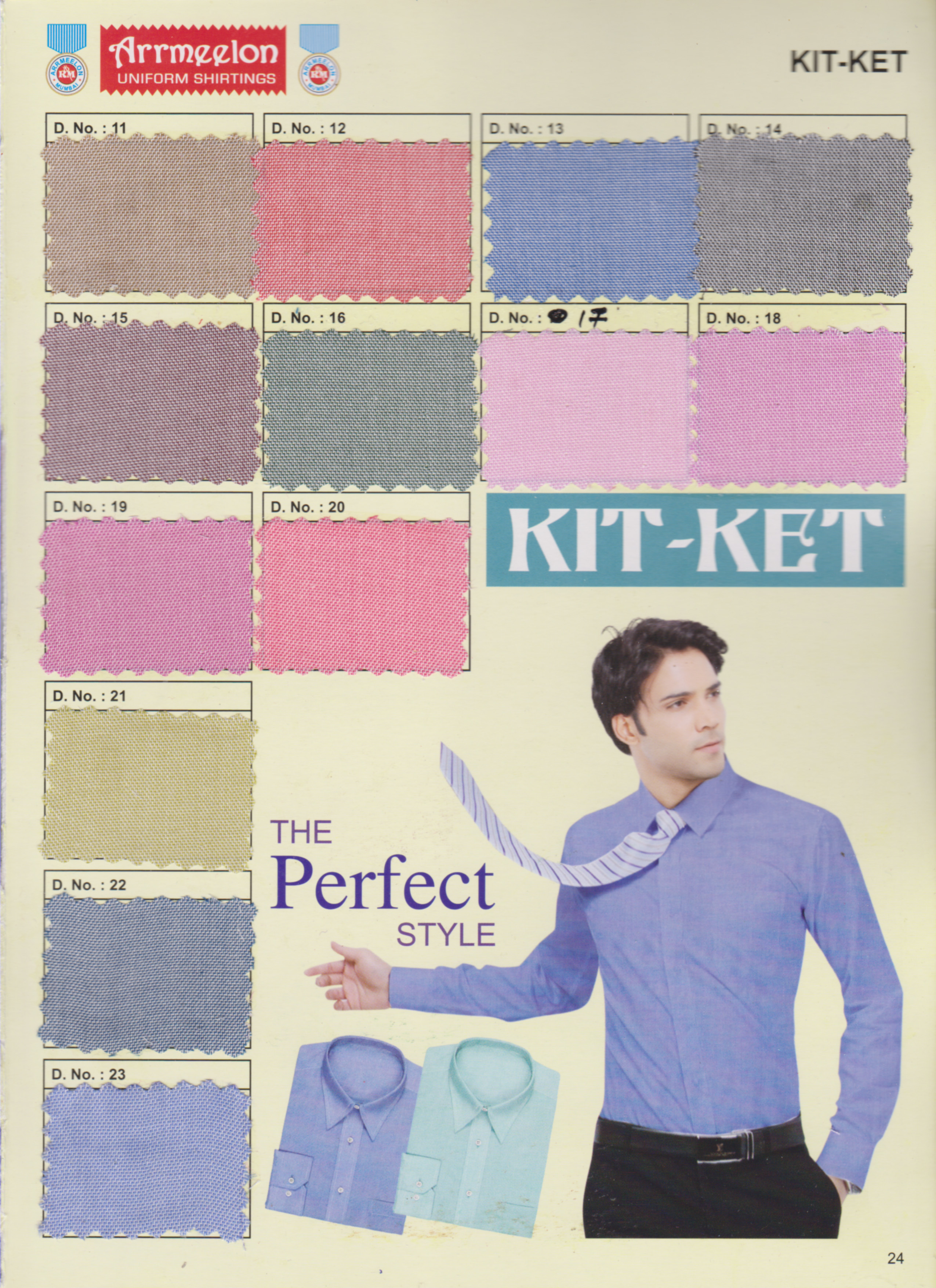 Kit-ket Uniform Fabric - Polyester, Multicolour, Plain | Light In Weight, Quick Dry, Washable For Apparel/clothing