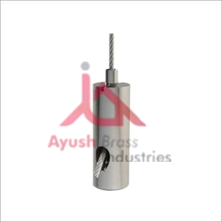 Cable Gripper - Brass Material, Nickel Plated Finish , Automatic Lathe Style With Strain Relief Bushing And Easy Clutch System