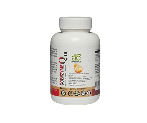 Ae Naturals Pure Coenzyme Q10 Capsules To Pramote Heart Health 60 Caps