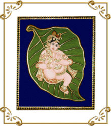 Alila Krishna Tanjore Painting