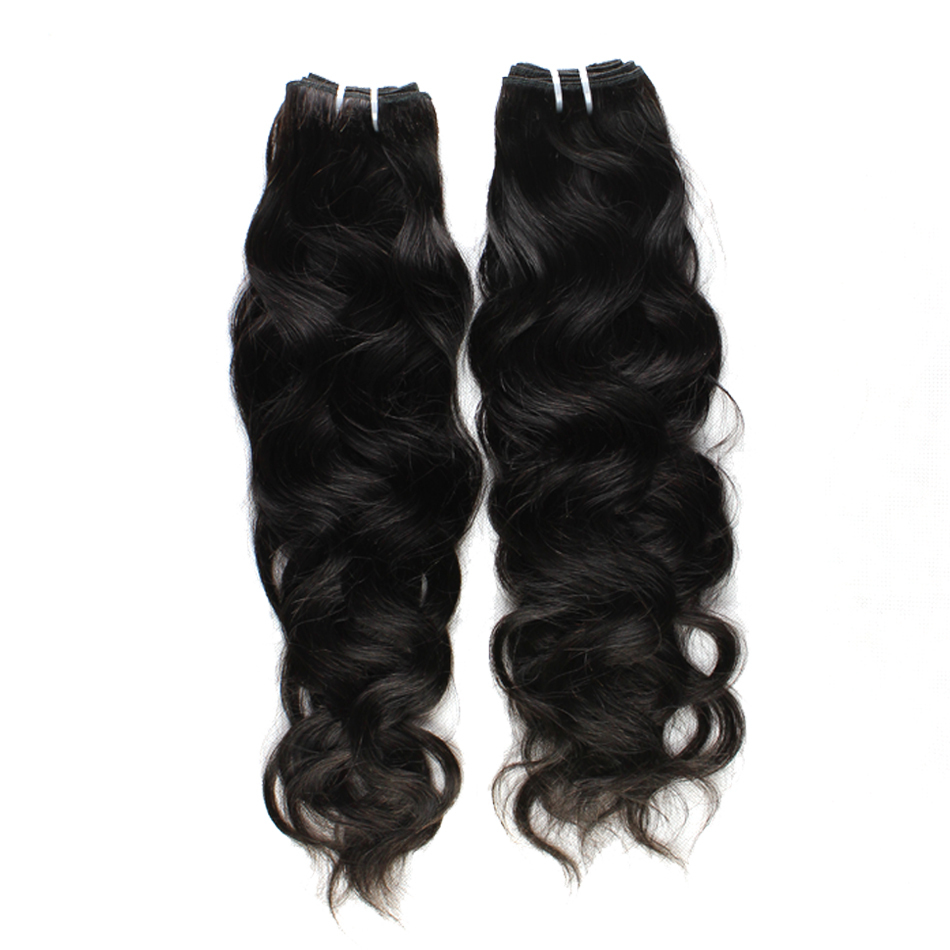 Natural Wavy Hair Extensions - 8 Inch Long, Natural Black | Soft Texture, Low Maintenance, Elegant, 90 Days Warranty, Machine Weft Human Hair