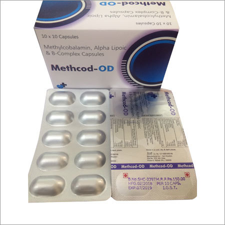 B Complex Capsule - 10x10 Softgel Formulation | Methylcobalamin, Alpha Lipoic Acid, Ideal For Aging Skin, Diabetes Management, Nerve Pain Relief, Dietary Supplement